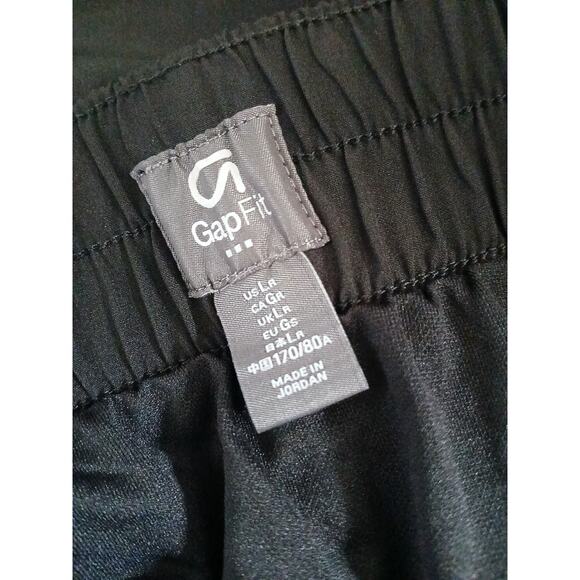 GAP Fit Running Shorts Black White Side Pockets Interior Draw Cord NWT Large - Picture 3 of 10